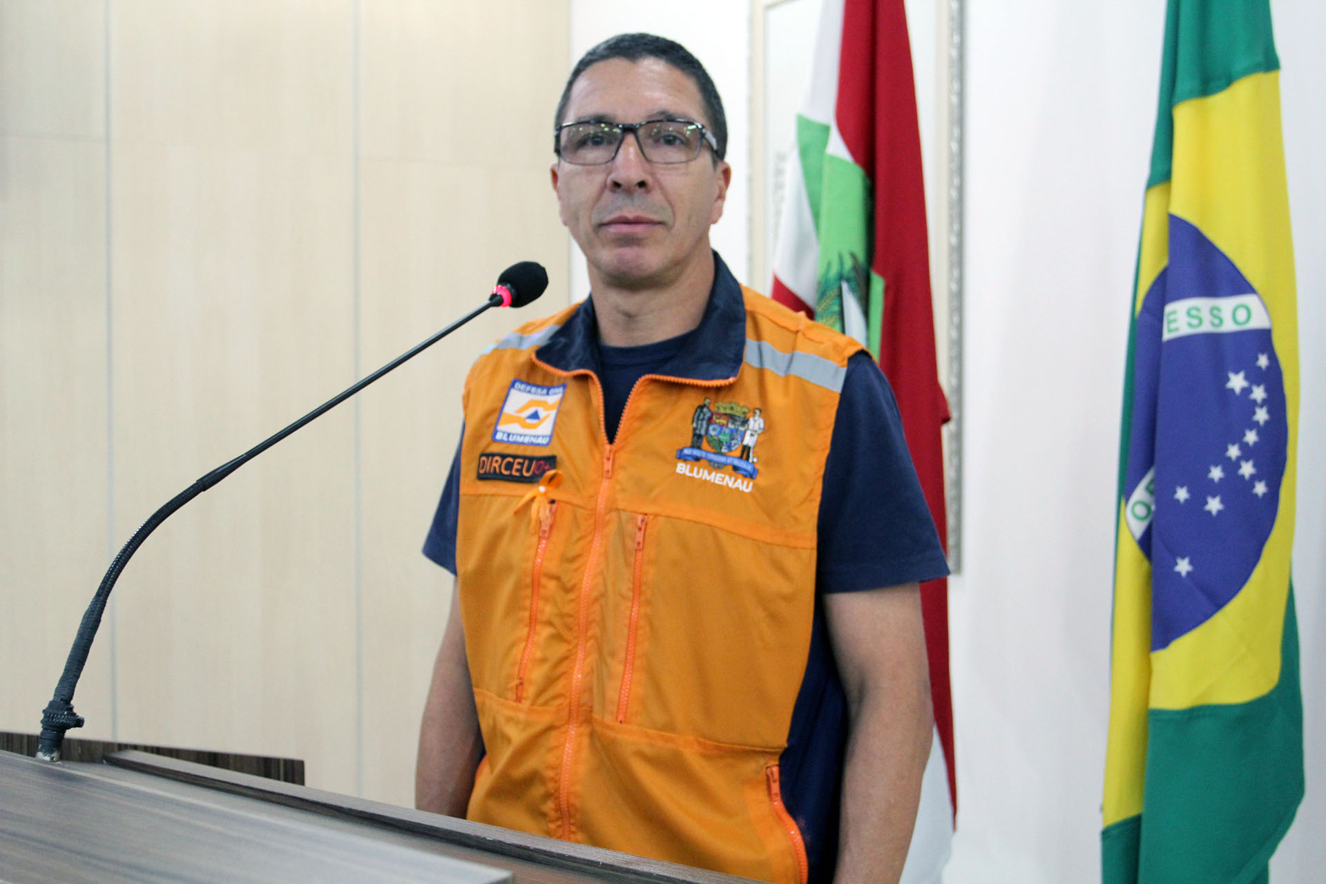 Diretor de operações da Secretaria de Defesa Civil faz balanço das ações do Julho Laranja em Blumenau