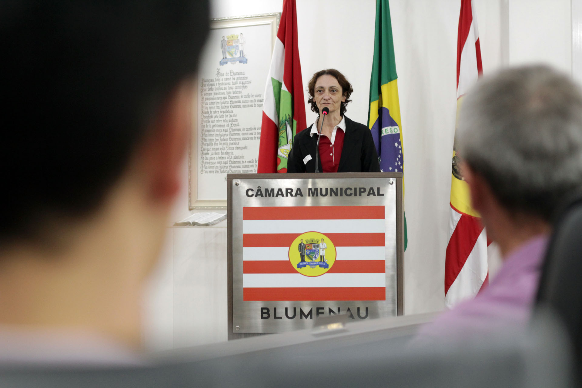 Representante da Escola Adventista de Blumenau fala sobre novo educandário na tribuna livre