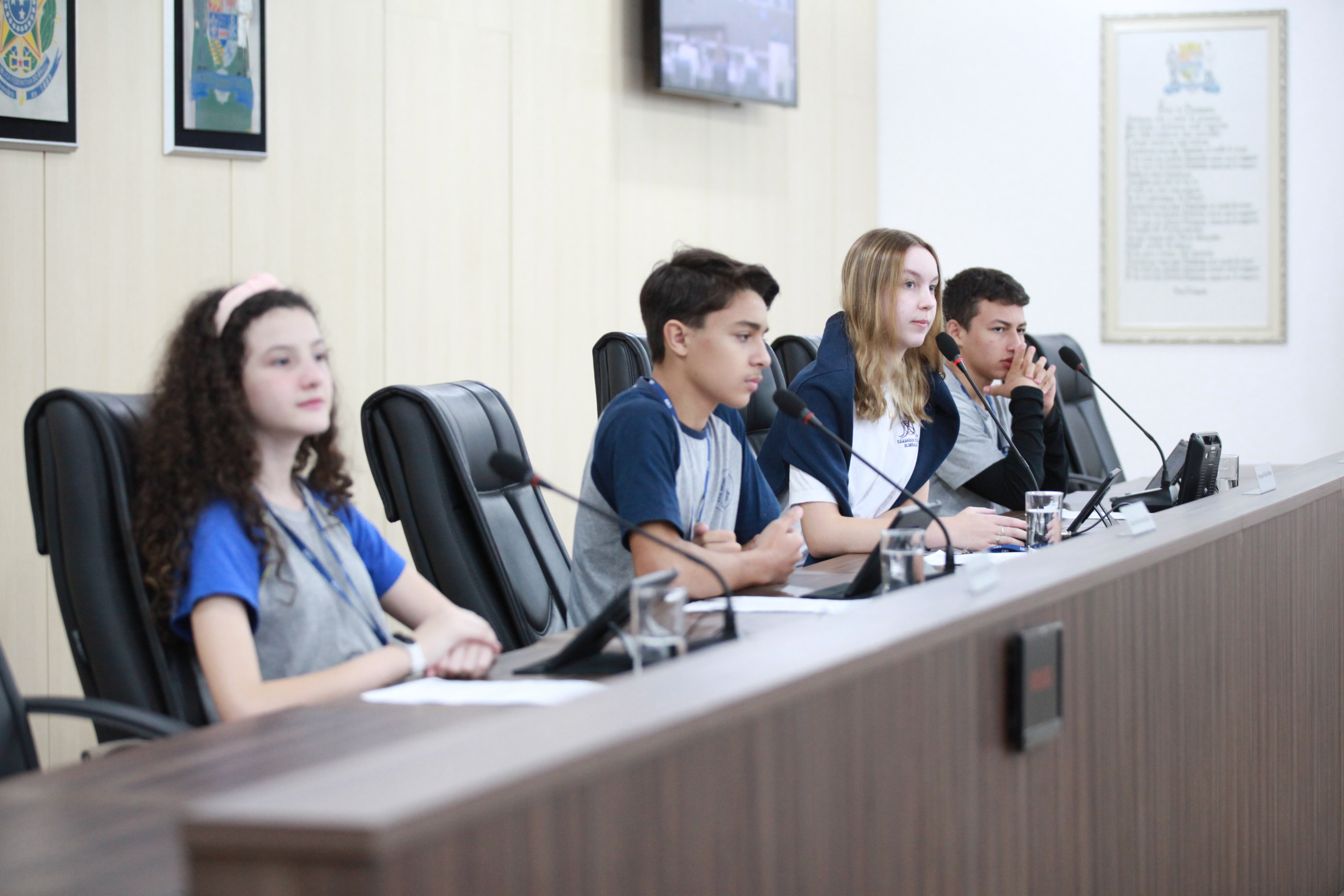 Vereadores mirins debatem sobre notícias falsas, acessibilidade e inclusão na sessão desta segunda-feira