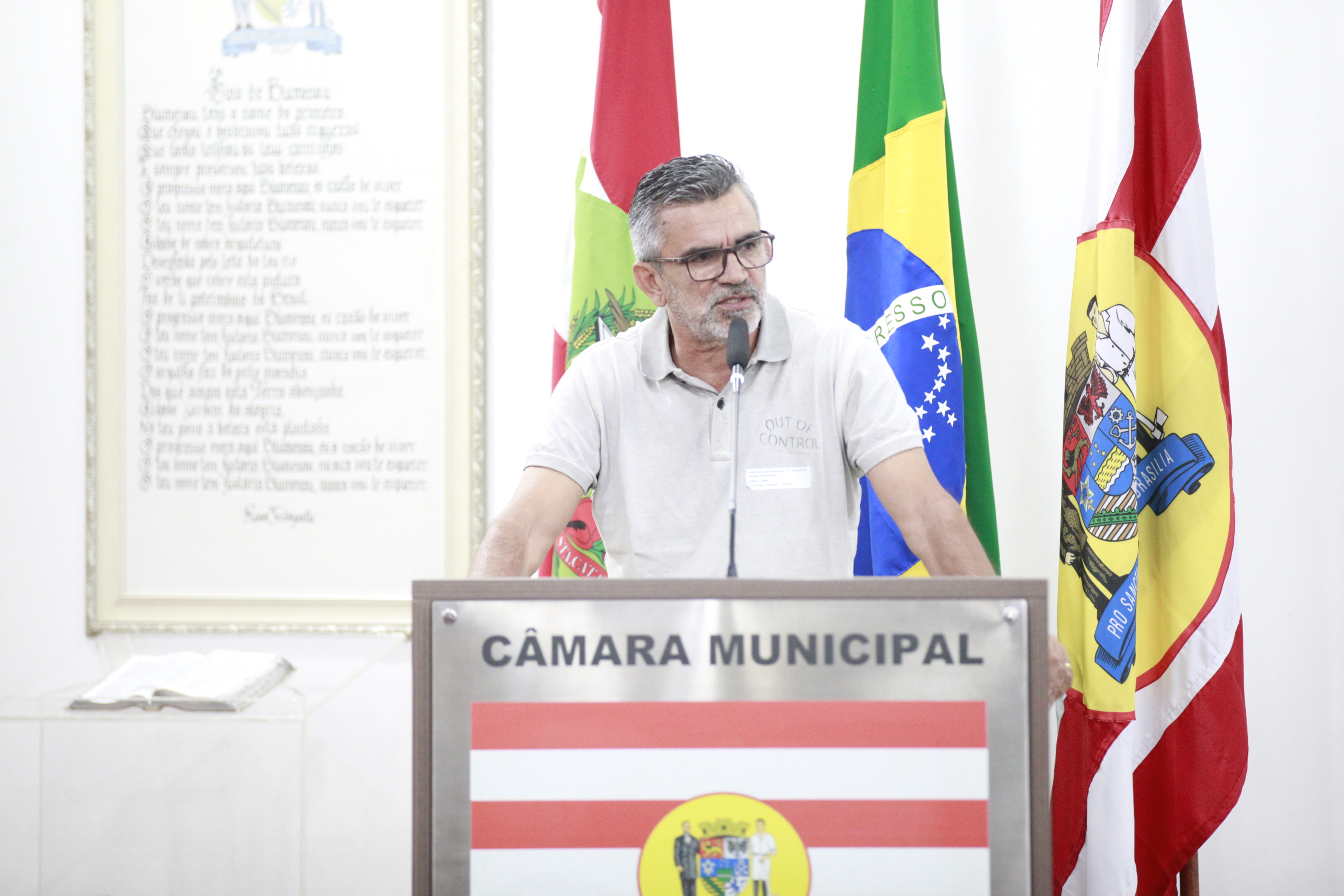 Presidente da Associação de Moradores da Rua Guilherme Poerner apresenta demandas da educação no município