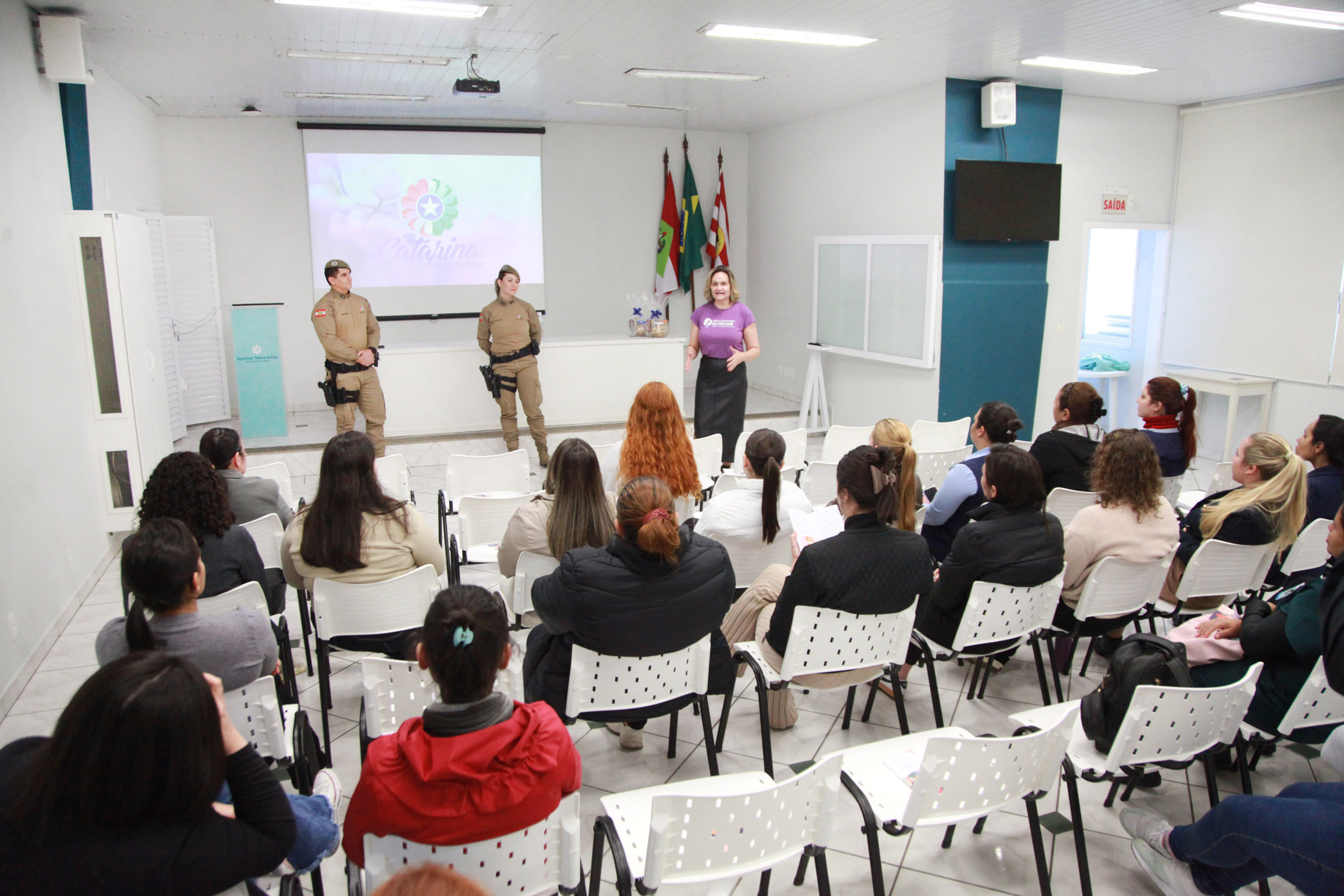 Procuradoria Especial da Mulher fortalece ações do Agosto Lilás com palestra no Hospital Santa Isabel