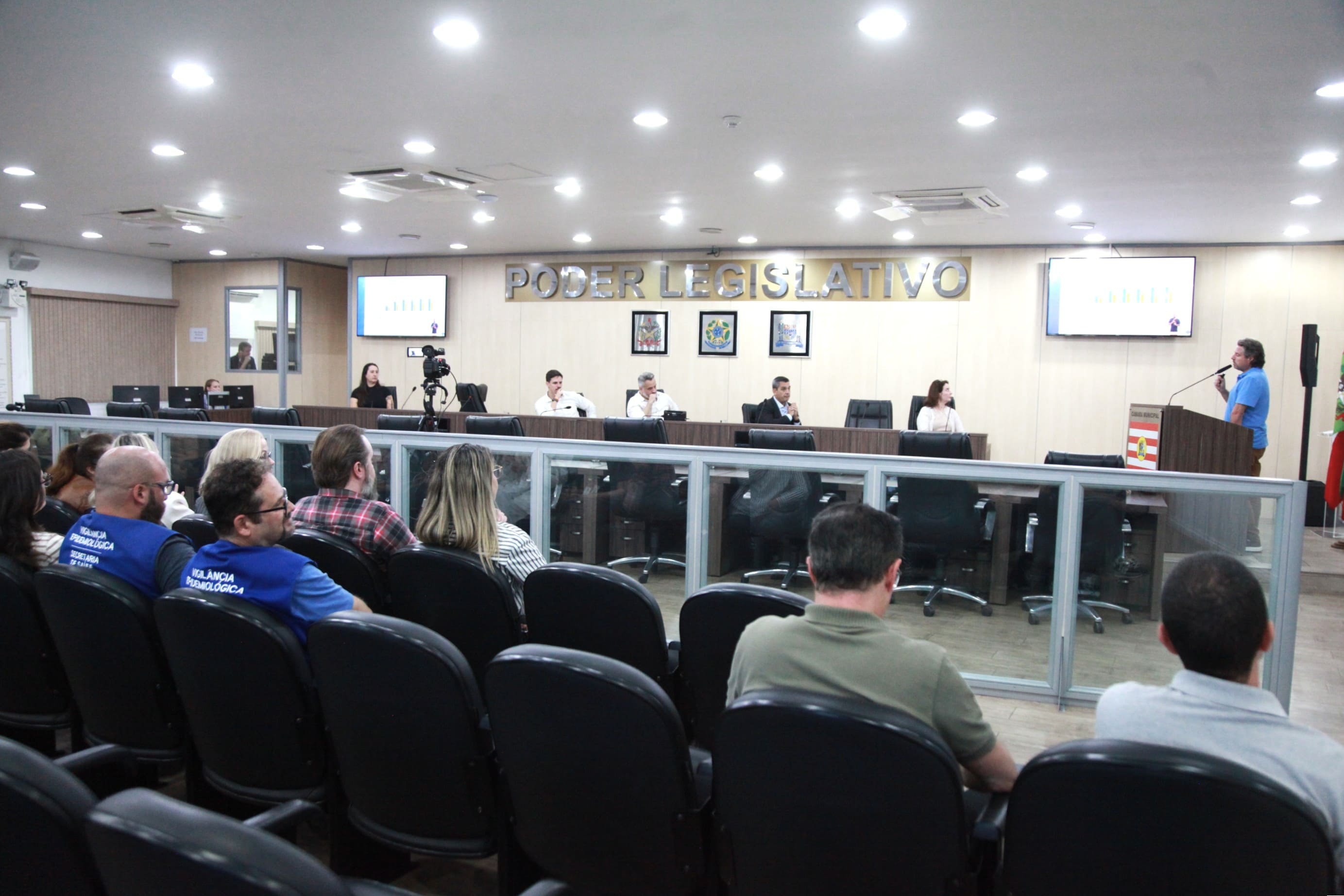 Secretaria Municipal de Promoção da Saúde faz prestação de contas na Câmara de Blumenau