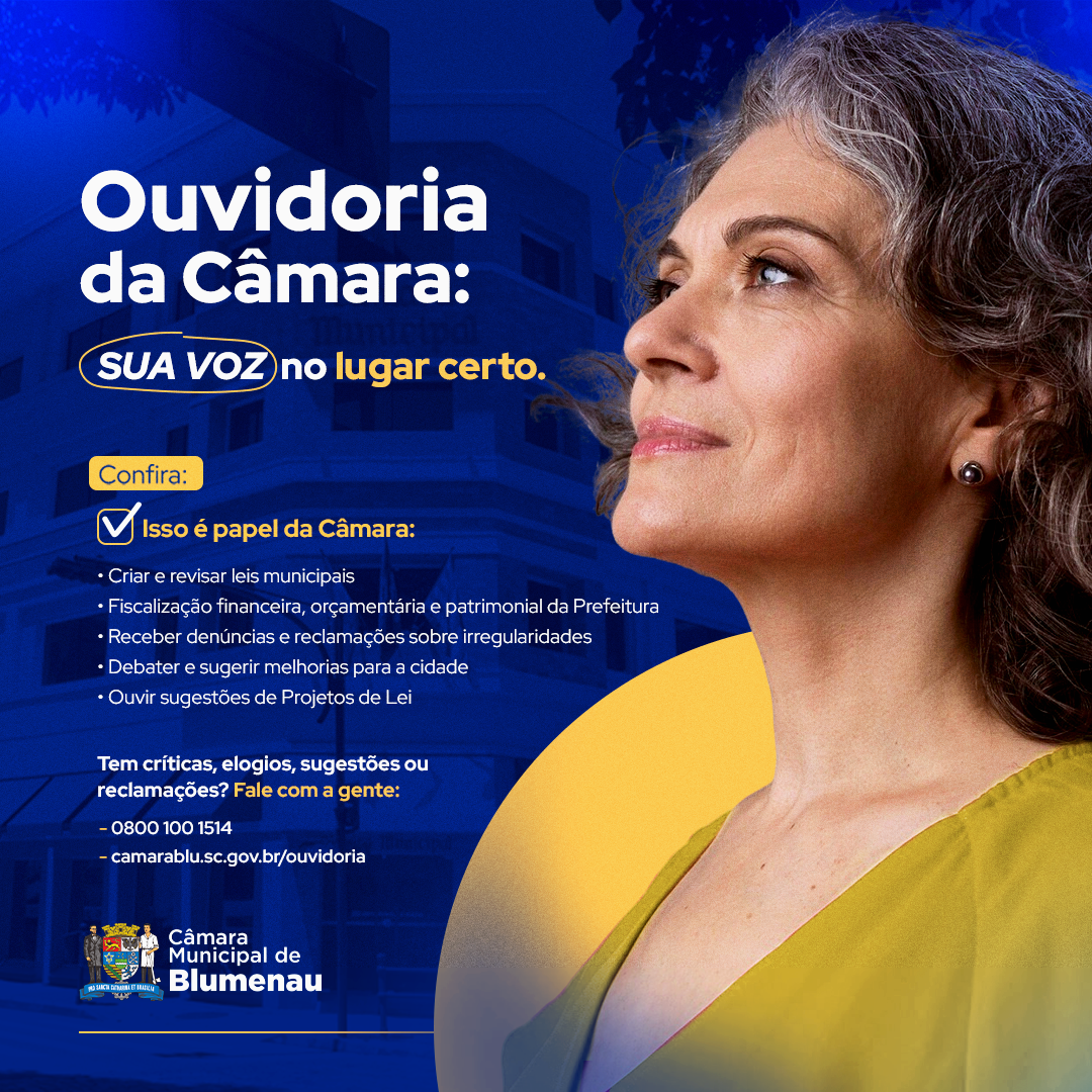 Ouvidoria da Câmara - Sua voz no lugar certo
