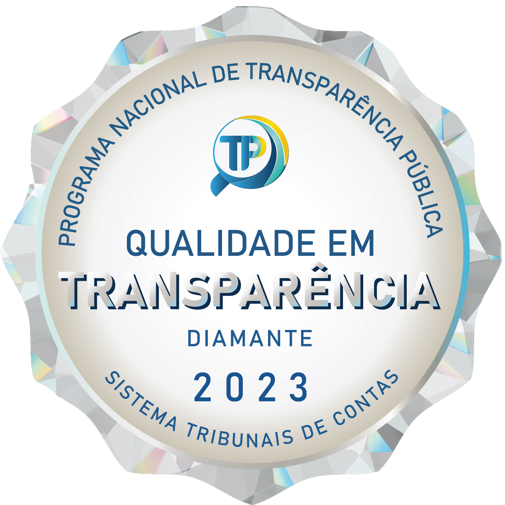 Qualidade em transparência - Diamante - 2023 - Programa Nacional de transparência Pública